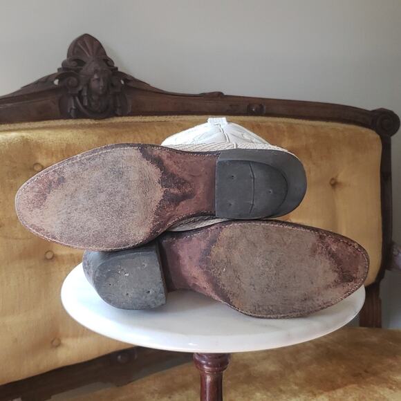 Dan Post 4061 Women's Vintage Cowboy Boots Aligator Embroidered Western Cowgirl - Picture 6 of 8